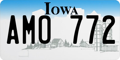 IA license plate AMO772
