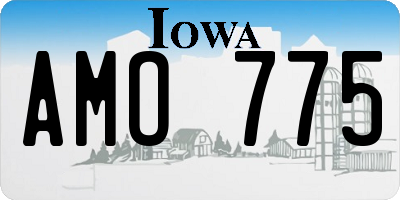 IA license plate AMO775