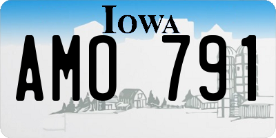 IA license plate AMO791