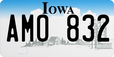 IA license plate AMO832