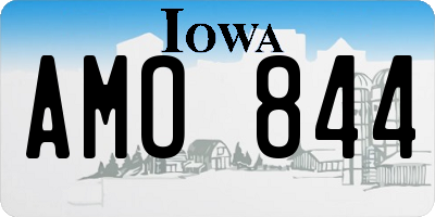 IA license plate AMO844