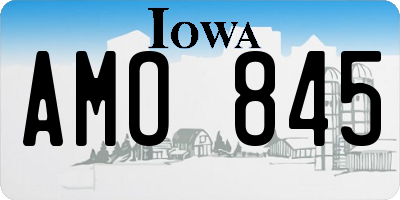 IA license plate AMO845