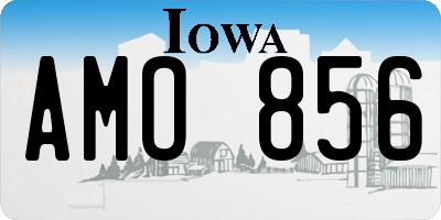 IA license plate AMO856