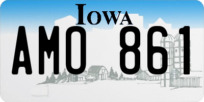 IA license plate AMO861