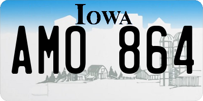 IA license plate AMO864