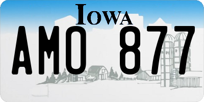IA license plate AMO877