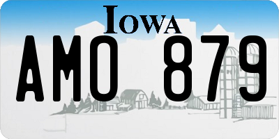 IA license plate AMO879