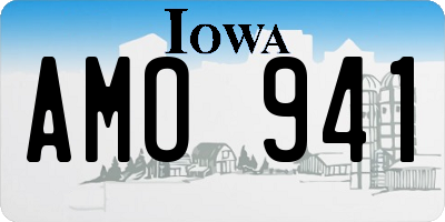 IA license plate AMO941