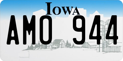 IA license plate AMO944