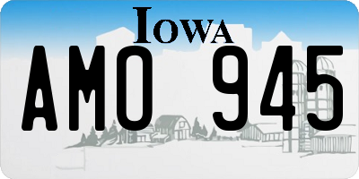 IA license plate AMO945