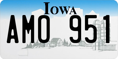 IA license plate AMO951