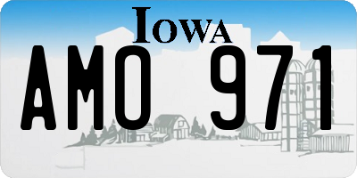 IA license plate AMO971