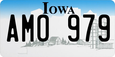 IA license plate AMO979