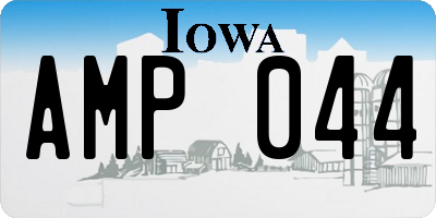IA license plate AMP044