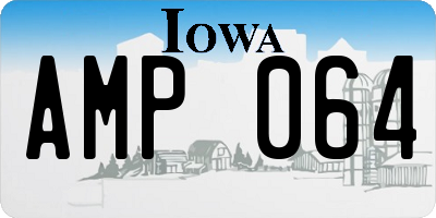 IA license plate AMP064