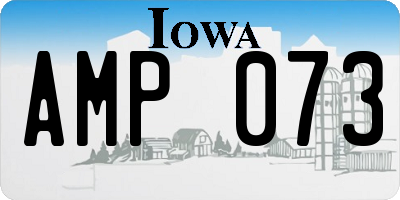 IA license plate AMP073