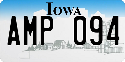 IA license plate AMP094