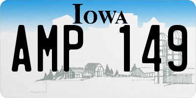 IA license plate AMP149