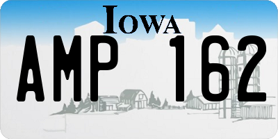 IA license plate AMP162