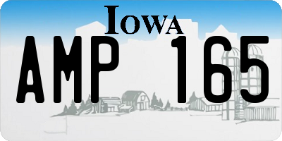 IA license plate AMP165