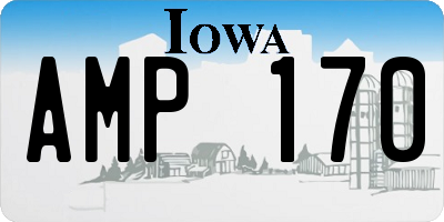 IA license plate AMP170