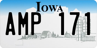 IA license plate AMP171