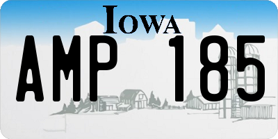 IA license plate AMP185