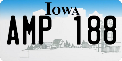 IA license plate AMP188