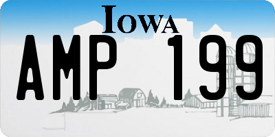IA license plate AMP199
