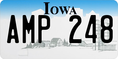 IA license plate AMP248