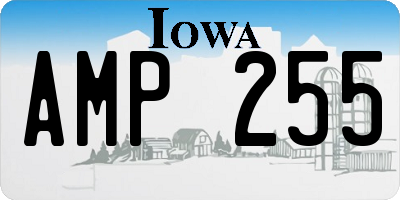 IA license plate AMP255