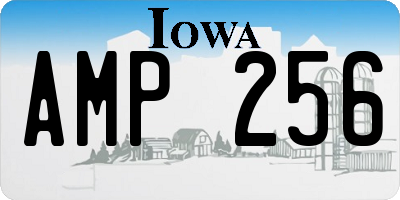 IA license plate AMP256