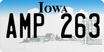 IA license plate AMP263