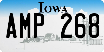 IA license plate AMP268