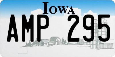 IA license plate AMP295