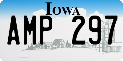 IA license plate AMP297