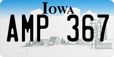 IA license plate AMP367