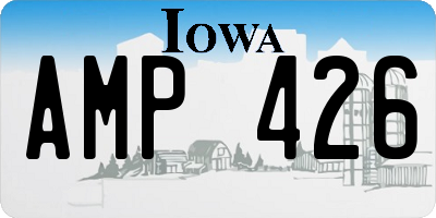 IA license plate AMP426