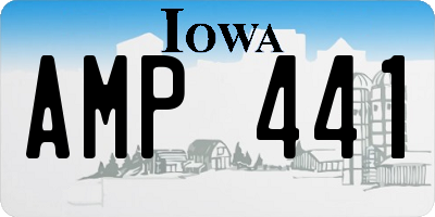 IA license plate AMP441