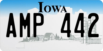 IA license plate AMP442