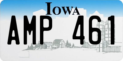 IA license plate AMP461