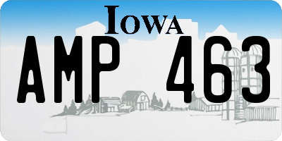 IA license plate AMP463