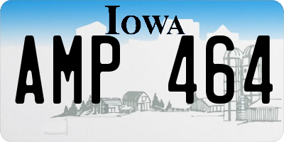 IA license plate AMP464