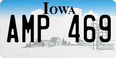 IA license plate AMP469