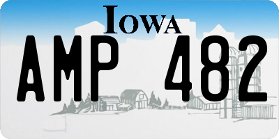 IA license plate AMP482