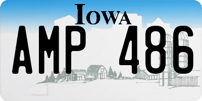 IA license plate AMP486