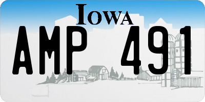 IA license plate AMP491