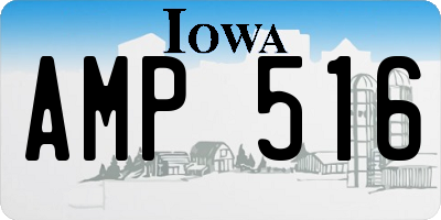 IA license plate AMP516