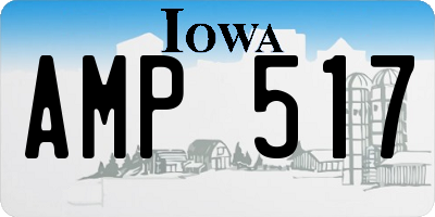 IA license plate AMP517
