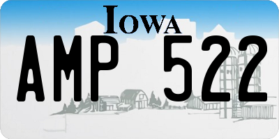 IA license plate AMP522